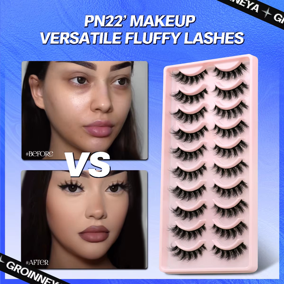5/10 Pairs 3D Faux Mink Lashes Fluffy Soft Full Thick Wispy Natural Long False Eyelashes Curly Lashes Wholesale Lashes