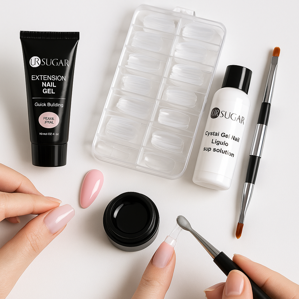 Ultimate Nail Gel Kit - Achieve Flawless Fingertips with Crystal Acrylic & Complete Manicure Tools!