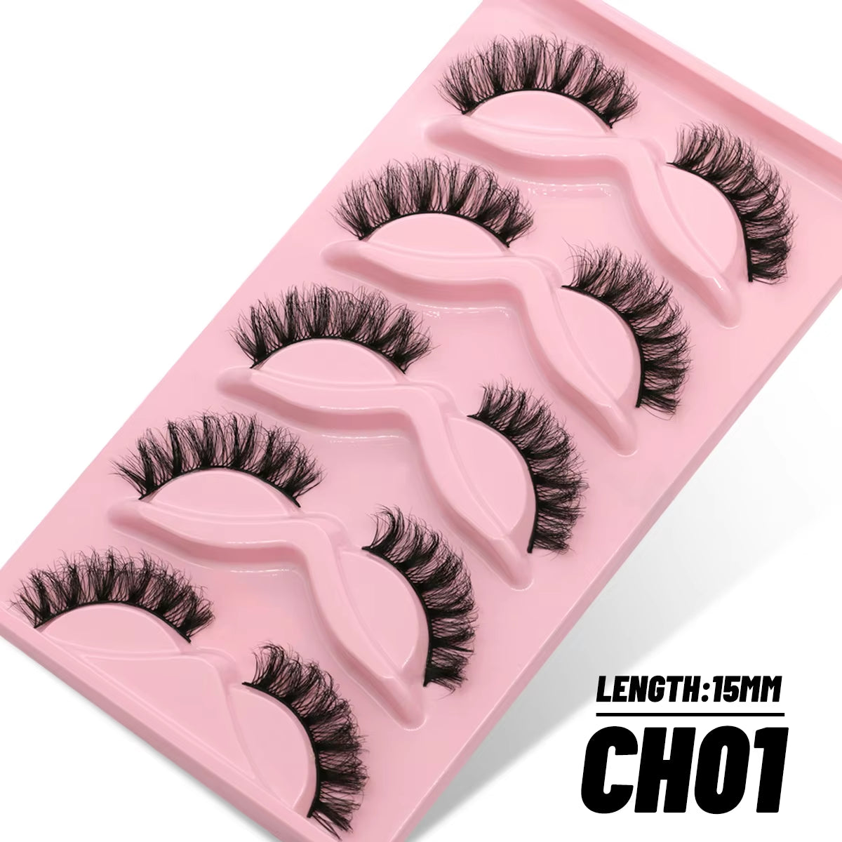 5/10 Pairs 3D Faux Mink Lashes Fluffy Soft Full Thick Wispy Natural Long False Eyelashes Curly Lashes Wholesale Lashes