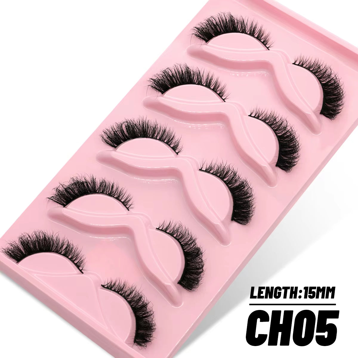 5/10 Pairs 3D Faux Mink Lashes Fluffy Soft Full Thick Wispy Natural Long False Eyelashes Curly Lashes Wholesale Lashes