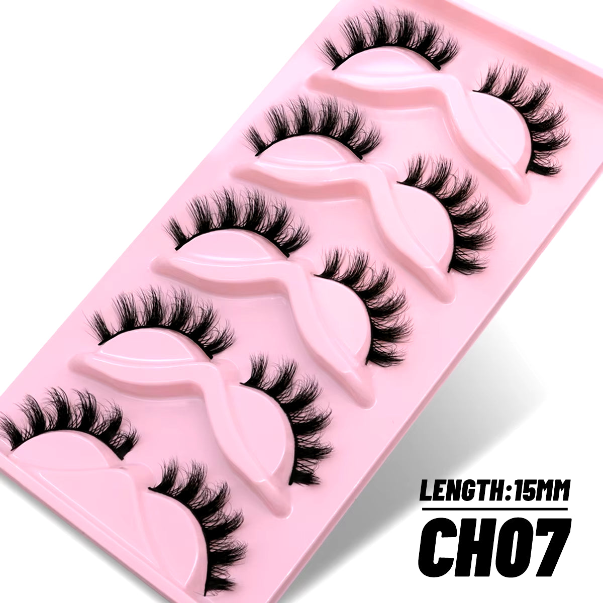 5/10 Pairs 3D Faux Mink Lashes Fluffy Soft Full Thick Wispy Natural Long False Eyelashes Curly Lashes Wholesale Lashes