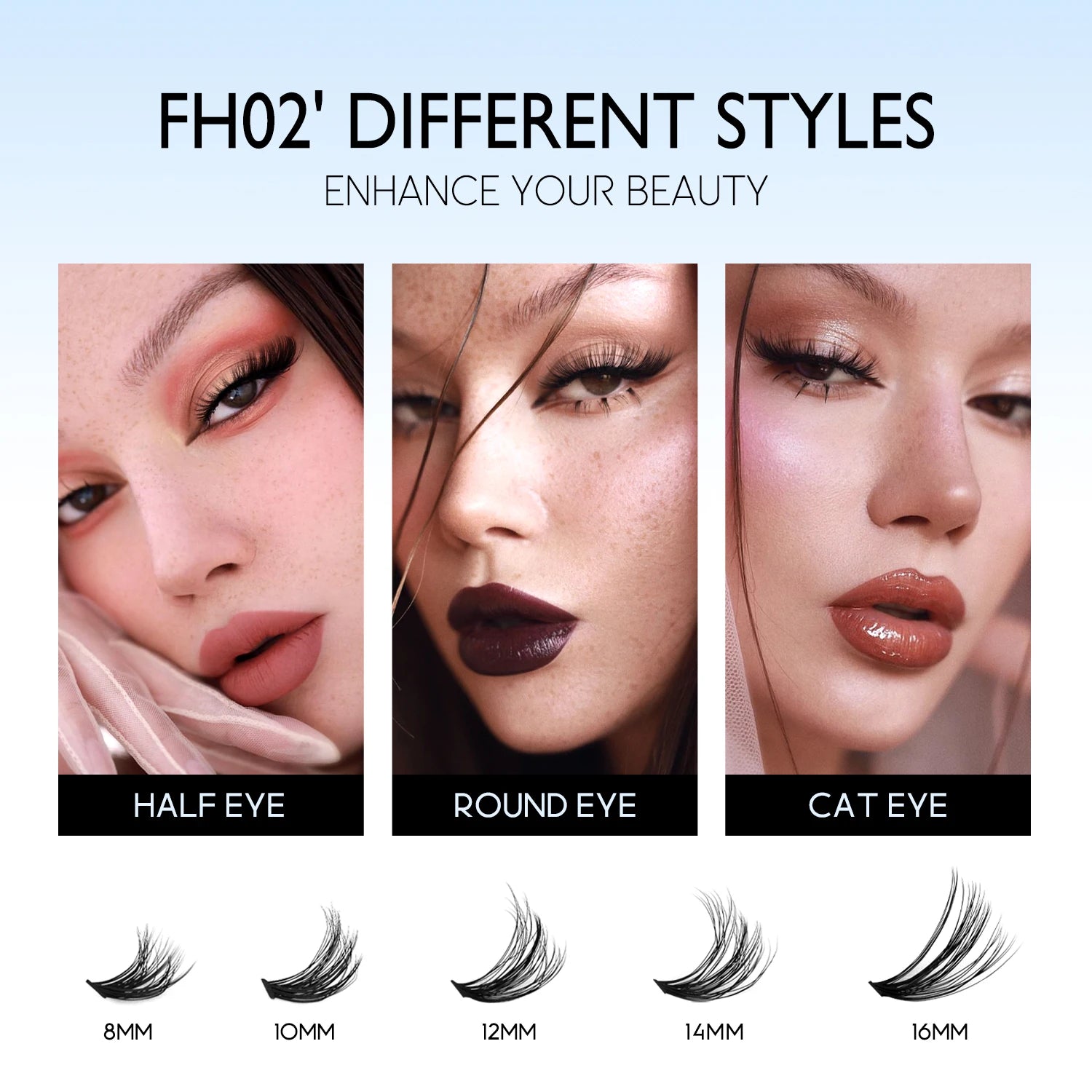 DIY Lash Extension Kit Individual Lashes Cluster Mix Eyelashes Full Set Lashes Kit with Lash Bond and Seal at Home