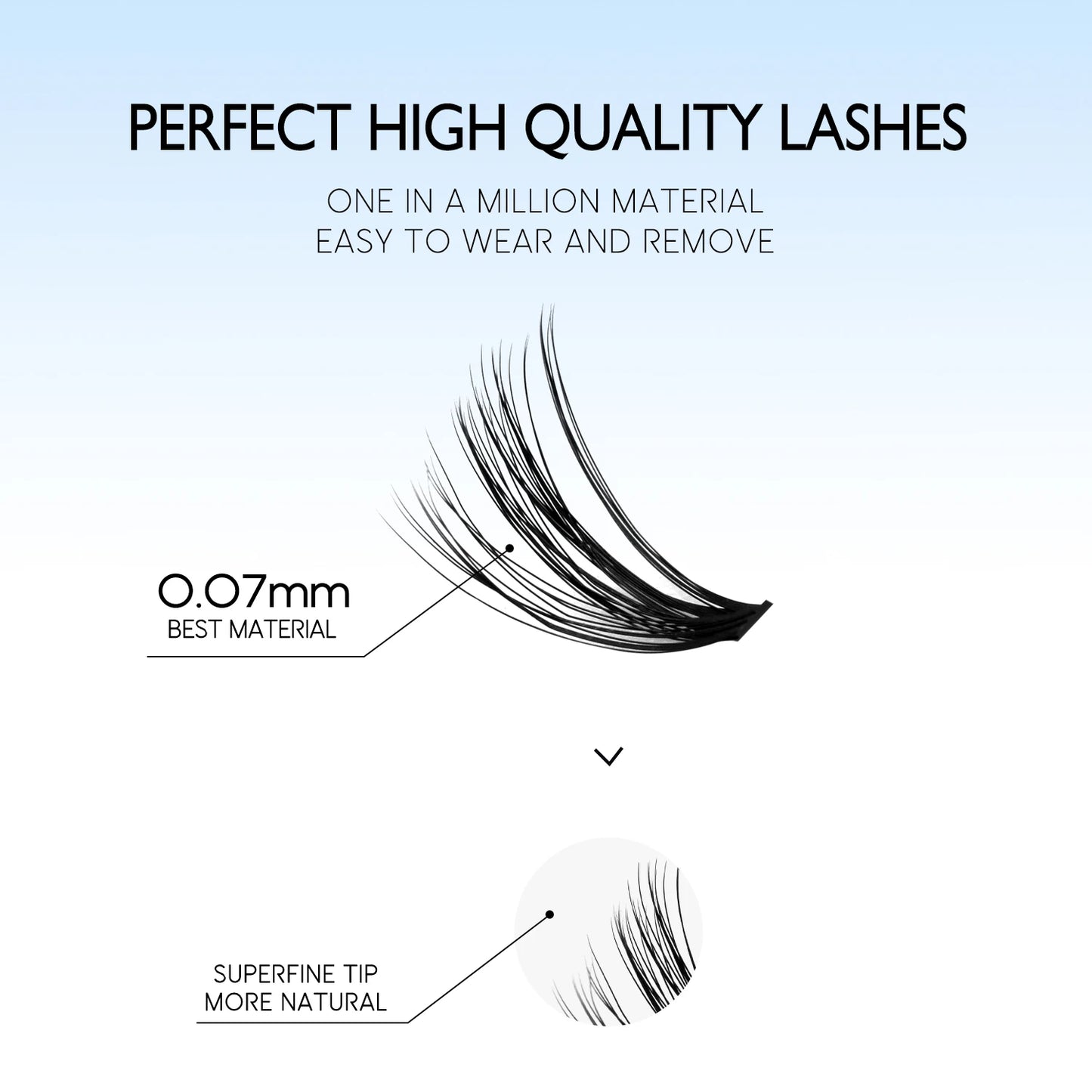 DIY Lash Extension Kit Individual Lashes Cluster Mix Eyelashes Full Set Lashes Kit with Lash Bond and Seal at Home