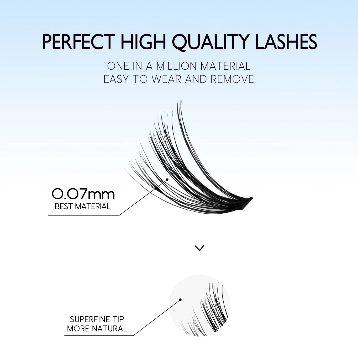 DIY Lash Extension Kit Individual Lashes Cluster Mix Eyelashes Full Set Lashes Kit with Lash Bond and Seal at Home